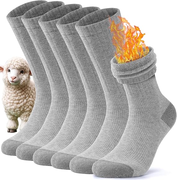 Benirap Merino Socken Wandersocken, Professionell Thermosocken Wintersocken,