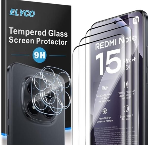 ELYCO Screen Protector Compatible with Xiaomi Redmi Note 15 Pro